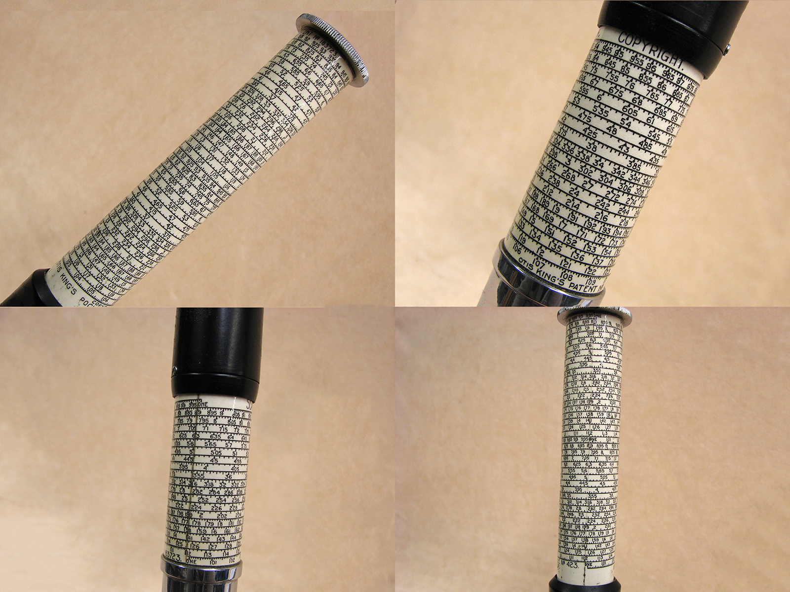 Late 1940's Otis King model K type B cylindrical slide rule calculator